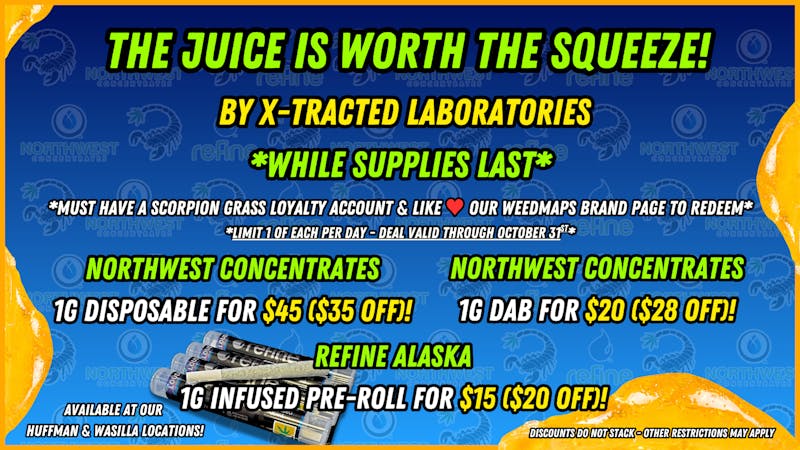 Scorpion Grass EXCLUSIVE DEALS - THE JUICE IS WORTH THE SQUEEZE!