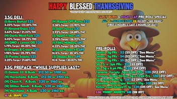 Scorpion Grass HAPPY BLESSED THANKSGIVING - FLOWER+PRS SALES!