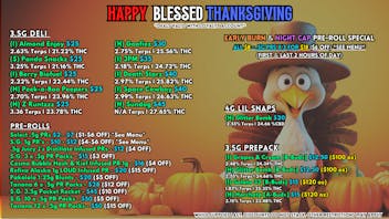 Scorpion Grass - South Anchorage HAPPY BLESSED THANKSGIVING - FLOWER & PRE-ROLLS!