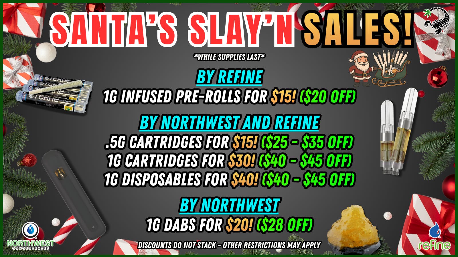 Scorpion Grass SANTA'S SLAY'N SALES - EXCLUSIVE DEALS!