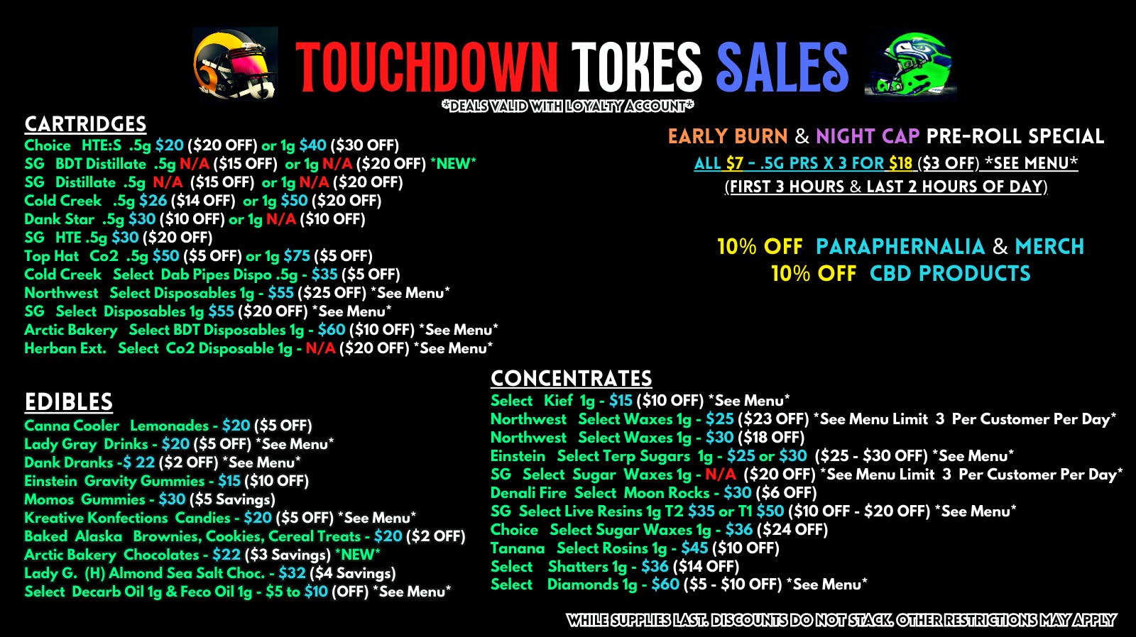 Scorpion Grass TOUCHDOWN TOKES SALES- CARTS, DABS, EDIBLES!