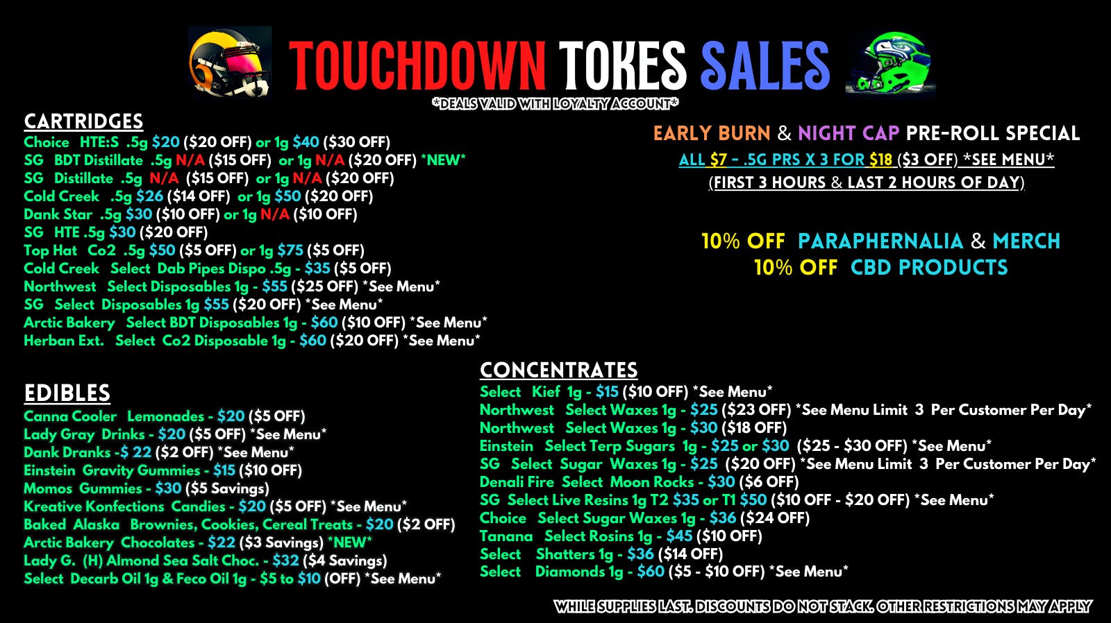 Scorpion Grass TOUCHDOWN TOKES SALES- CARTS, DABS, EDIBLES!