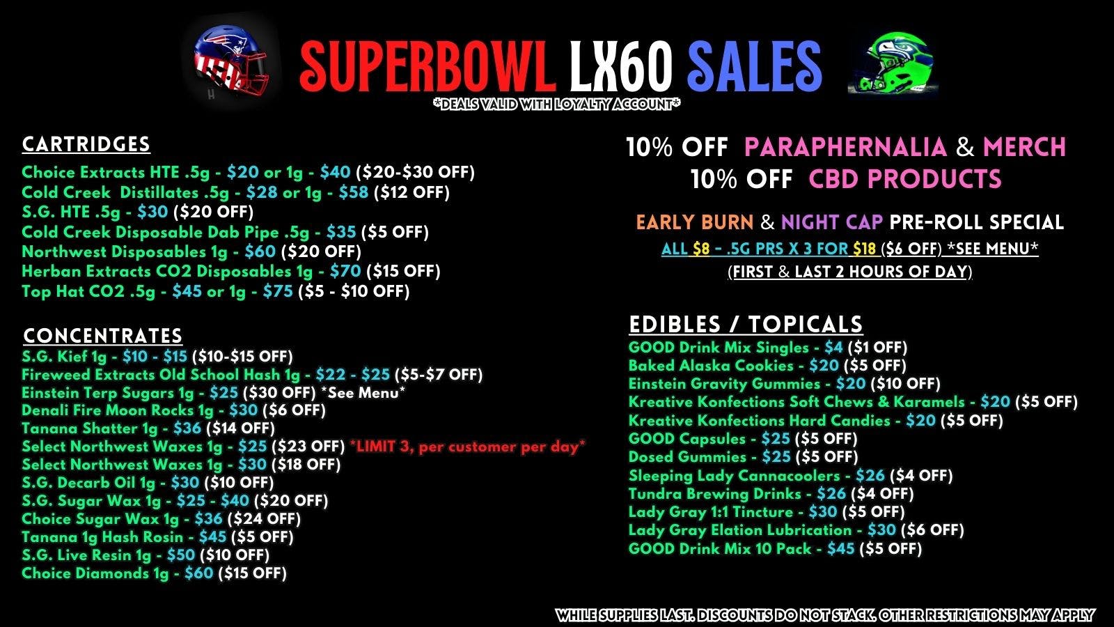 Scorpion Grass - South Anchorage Superbowl LX60 SALES - CARTS, DABS, EDIBLES!
