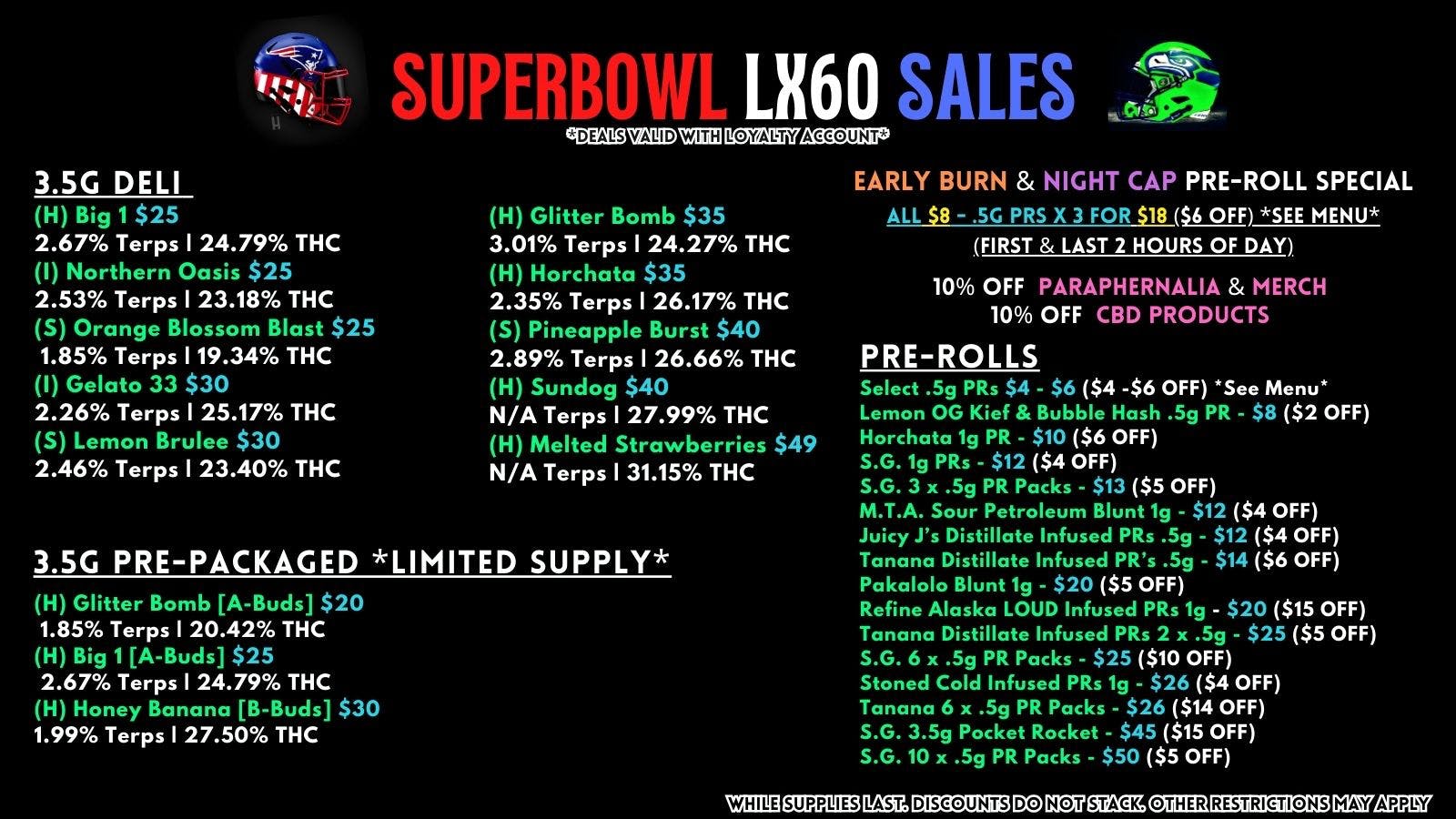 Scorpion Grass - South Anchorage Superbowl LX60 SALES - FLOWER & PRE-ROLLS!