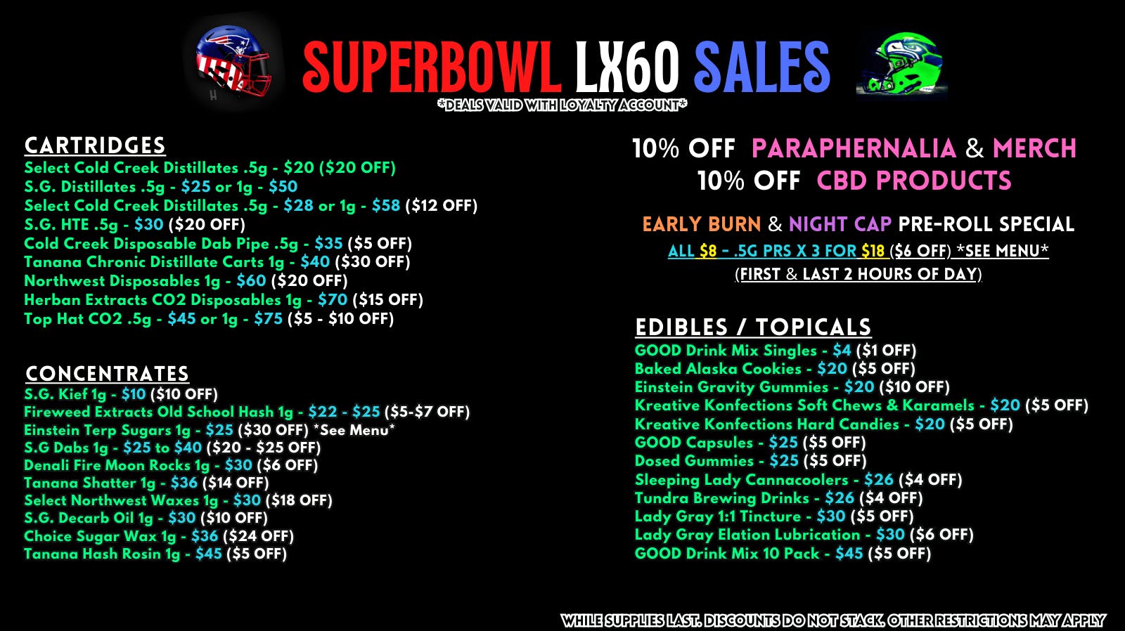 Scorpion Grass - South Anchorage Superbowl LX60 SALES - CARTS, DABS, EDIBLES!