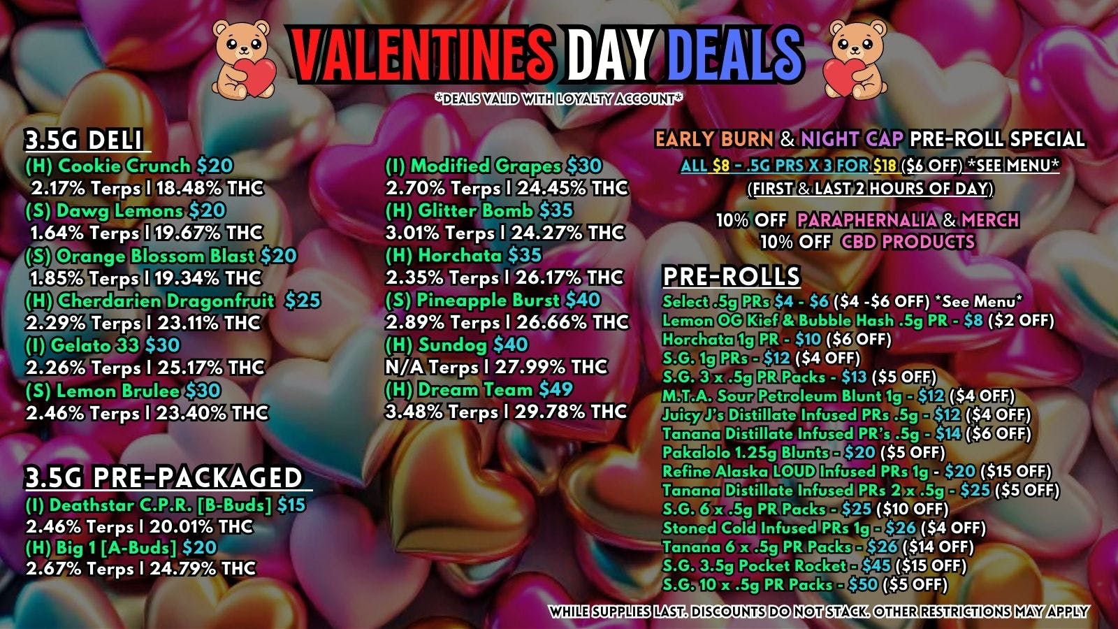Scorpion Grass - South Anchorage VALENTINES DAY DEALS - FLOWER & PRE-ROLLS!