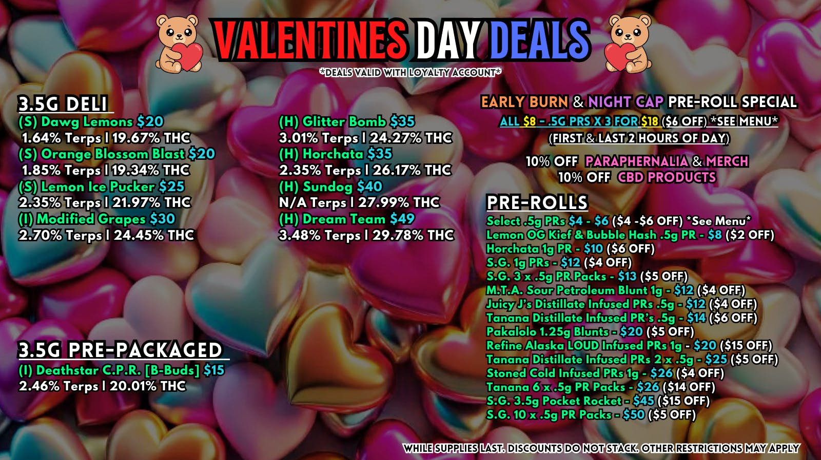 Scorpion Grass - South Anchorage VALENTINES DAY DEALS - FLOWER & PRE-ROLLS!