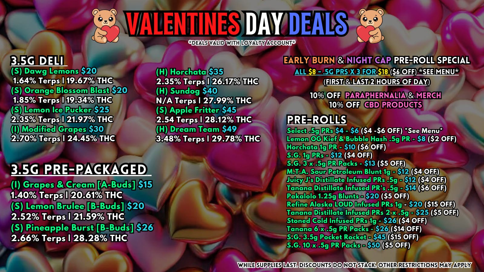 Scorpion Grass - South Anchorage VALENTINES DAY DEALS - FLOWER & PRE-ROLLS!