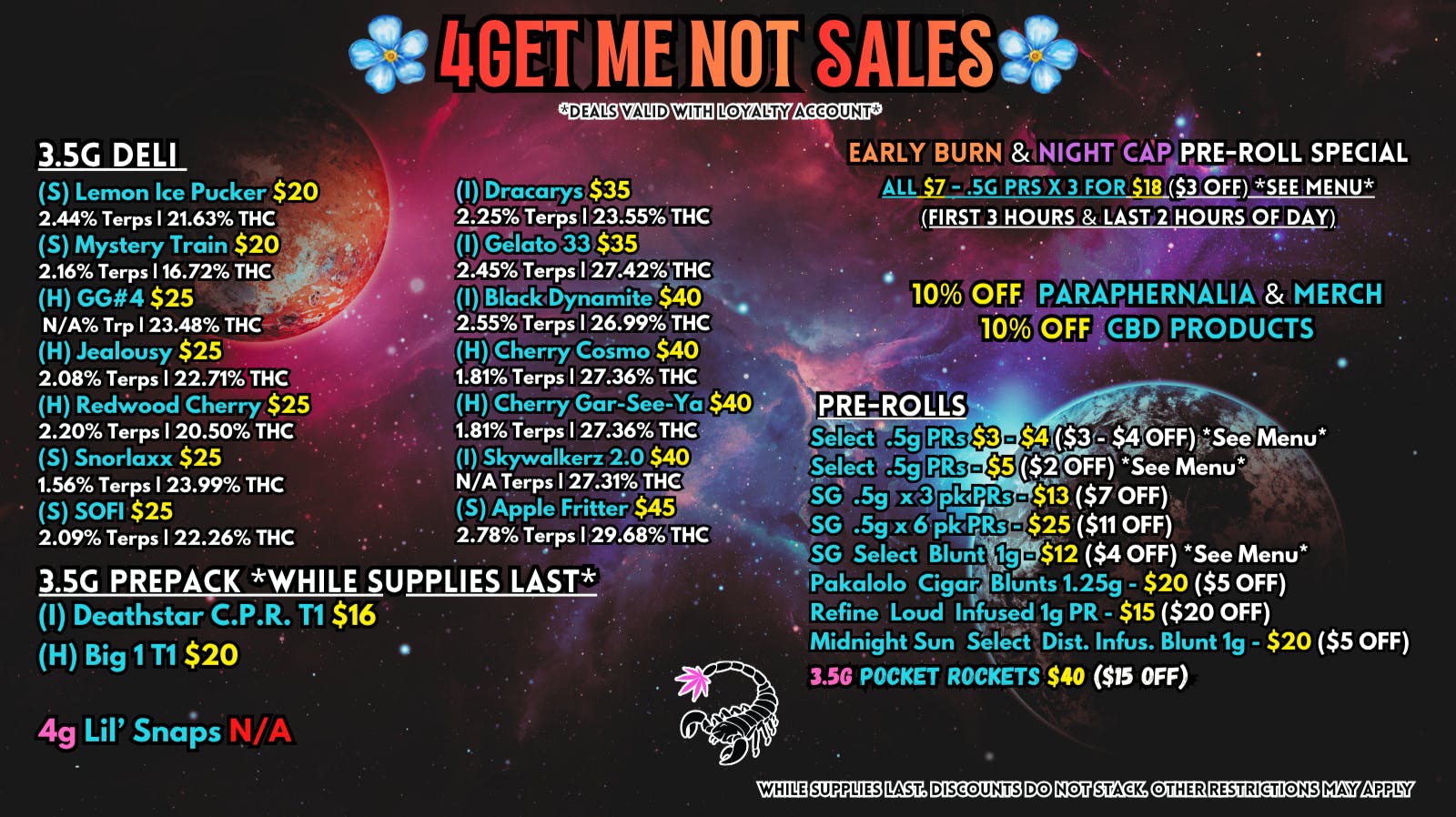 Scorpion Grass 4GET ME NOT SALES!