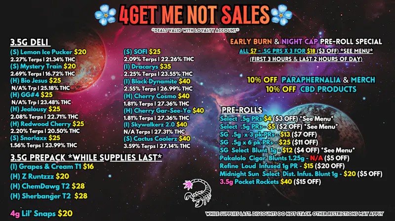 Scorpion Grass 4GET ME NOT SALES!