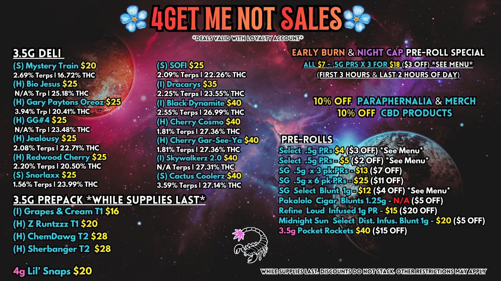 Scorpion Grass 4GET ME NOT SALES!
