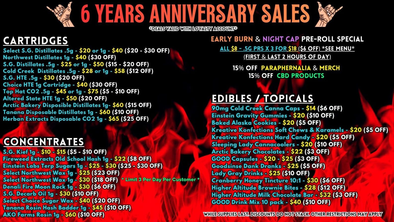 Scorpion Grass - South Anchorage 6 YEARS ANNIVERSARY SALE - CARTS, DABS, EDIBLES!