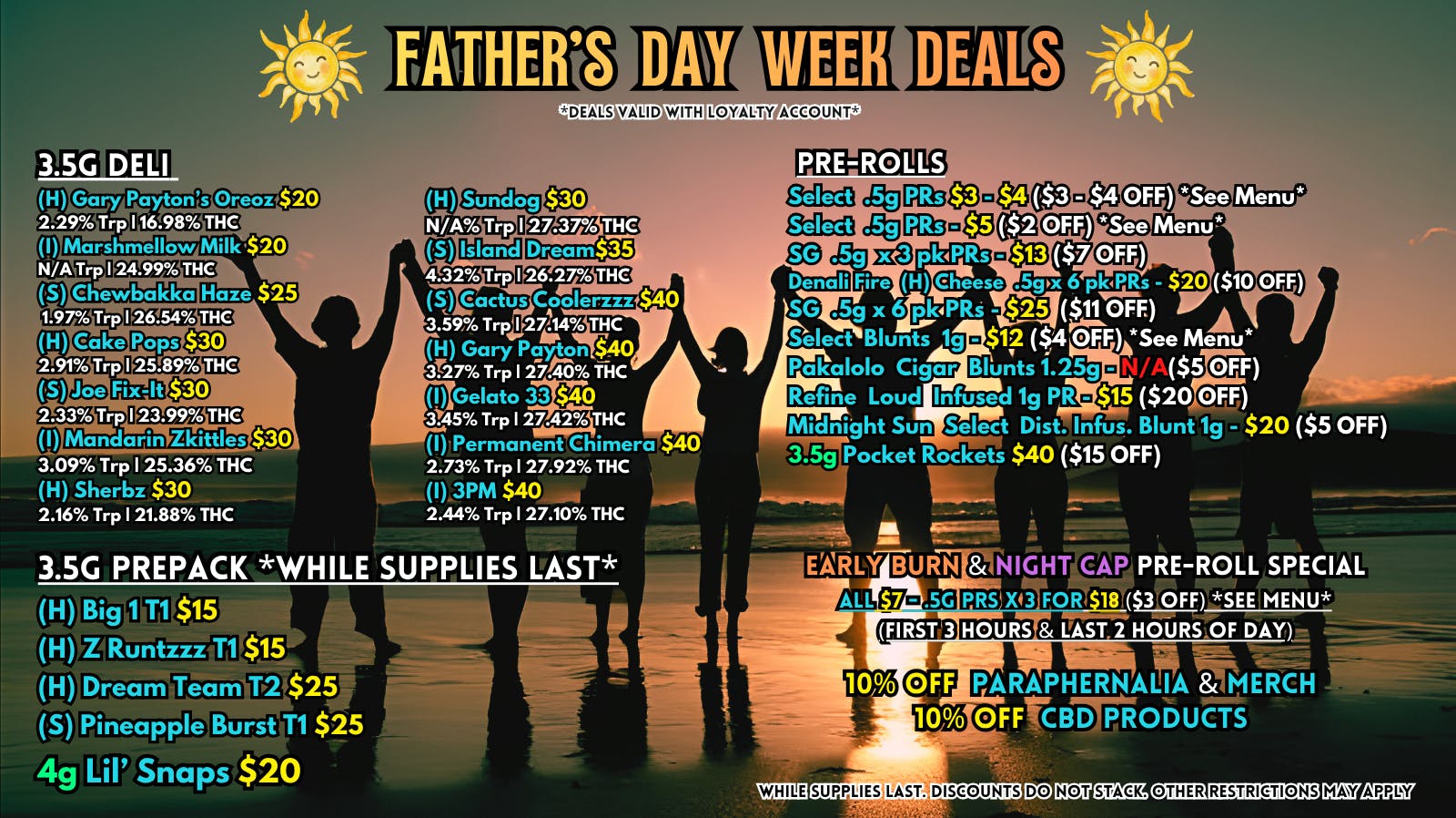 Scorpion Grass Fathers Day Week Deals! Flower and Pre-rolls!