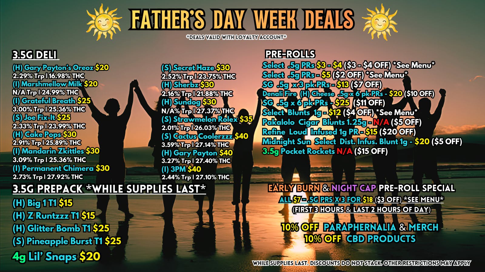 Scorpion Grass Fathers Day Week Deals! Flower and Pre-rolls!