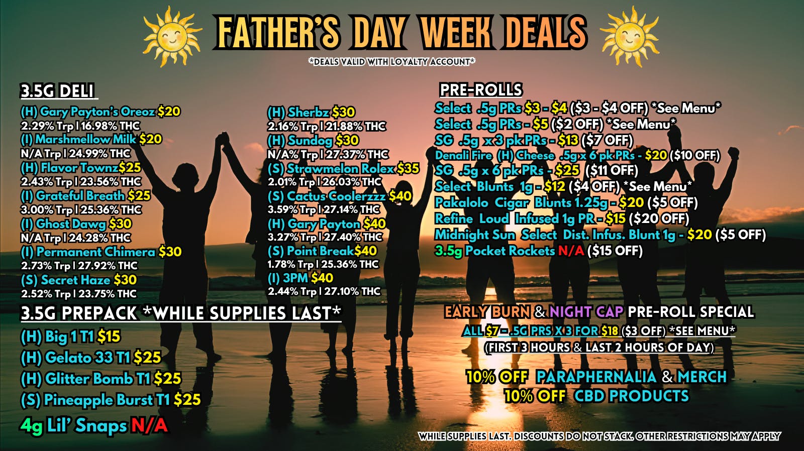 Scorpion Grass Fathers Day Week Deals! Flower and Pre-rolls!