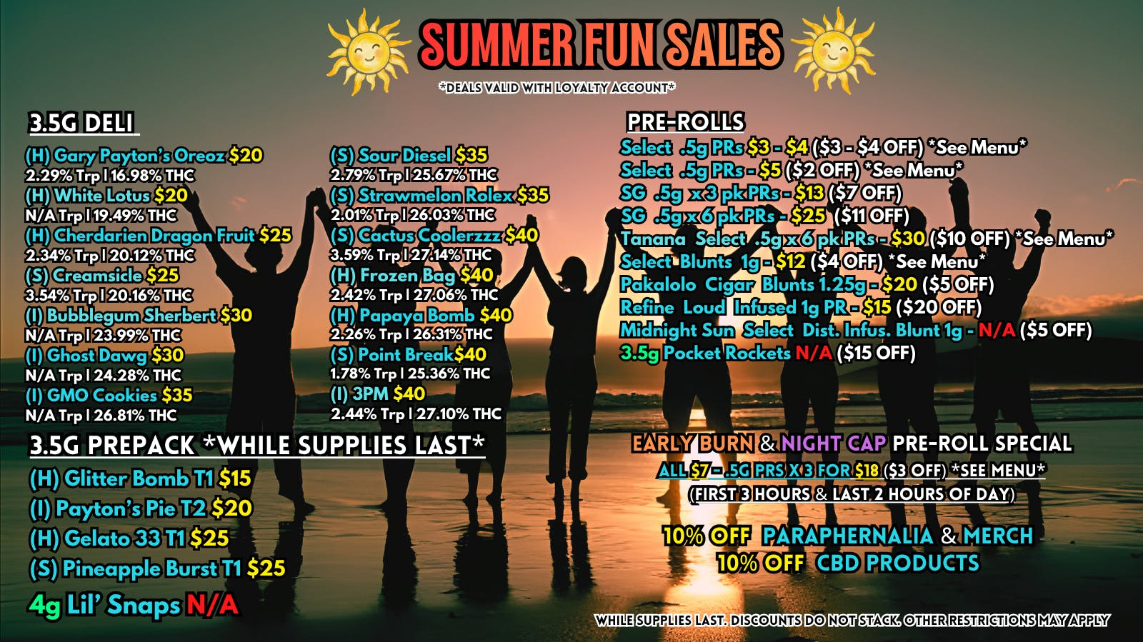 Scorpion Grass Summer Fun Sales! Carts, Dabs, and Edibles!