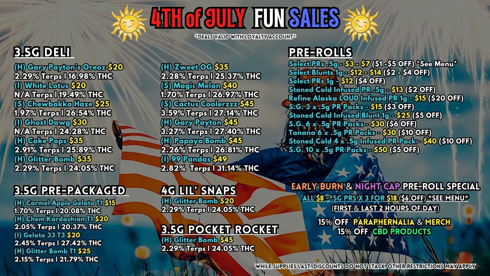 Scorpion Grass - South Anchorage 4TH OF JULY FUN SALES! FLOWER & PREROLLS!