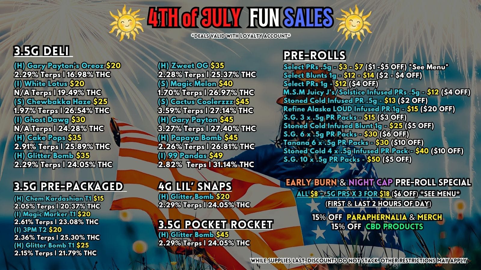 Scorpion Grass - South Anchorage 4TH OF JULY FUN SALES! FLOWER & PREROLLS!