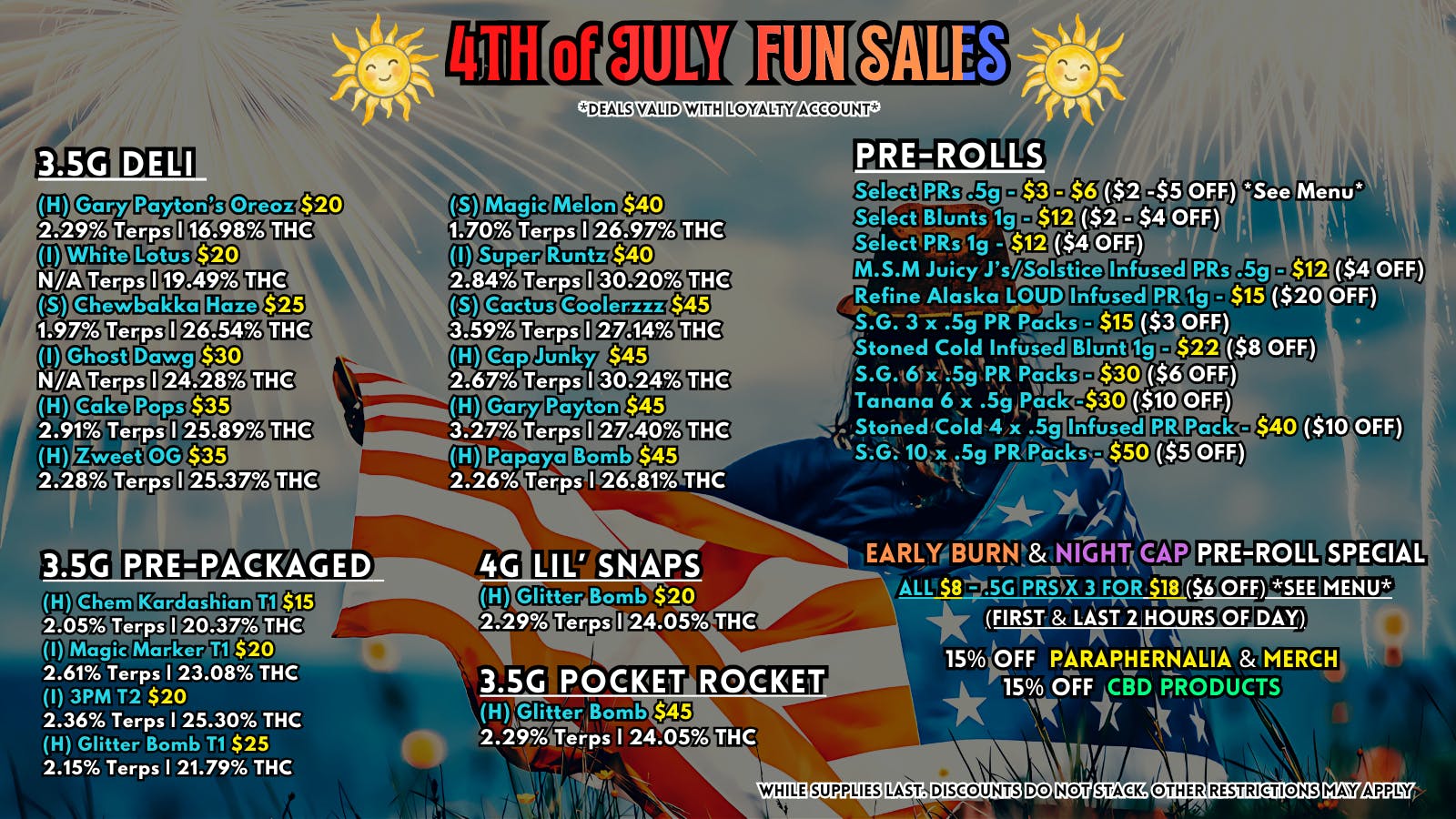 Scorpion Grass - South Anchorage 4TH OF JULY FUN SALES! FLOWER & PREROLLS!