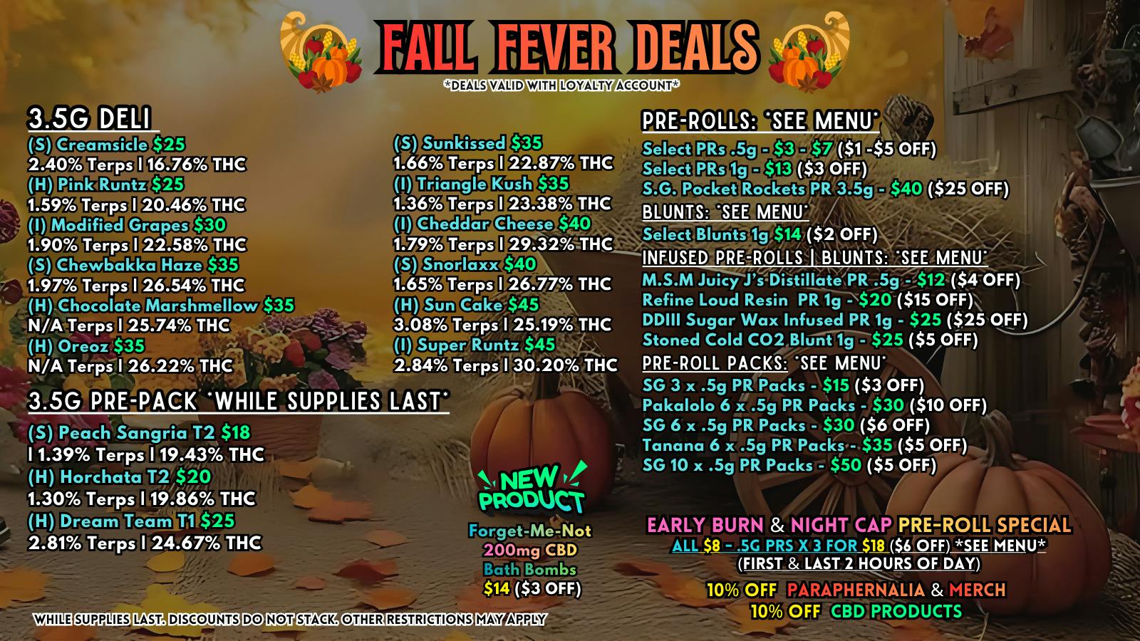 Scorpion Grass - South Anchorage FALL FEVER DEALS! FLOWER & PREROLLS