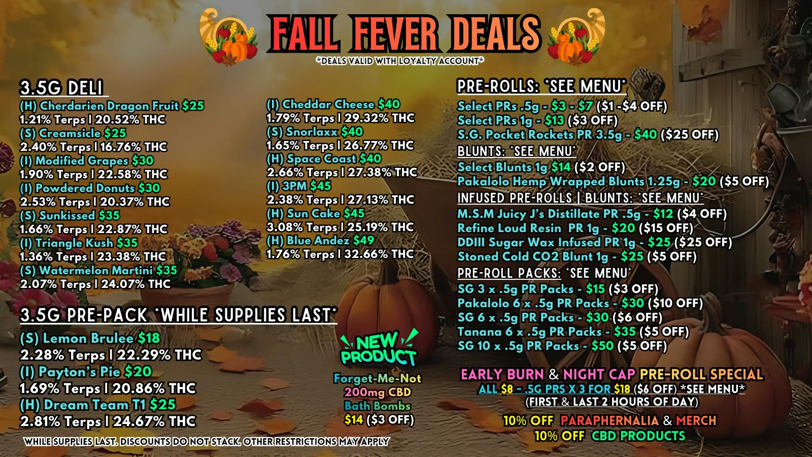 Scorpion Grass - South Anchorage FALL FEVER DEALS! FLOWER & PREROLLS