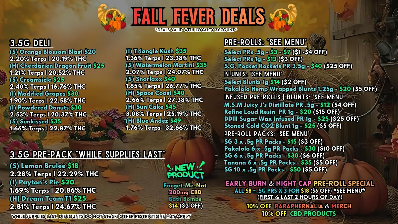 Scorpion Grass - South Anchorage FALL FEVER DEALS! FLOWER & PREROLLS