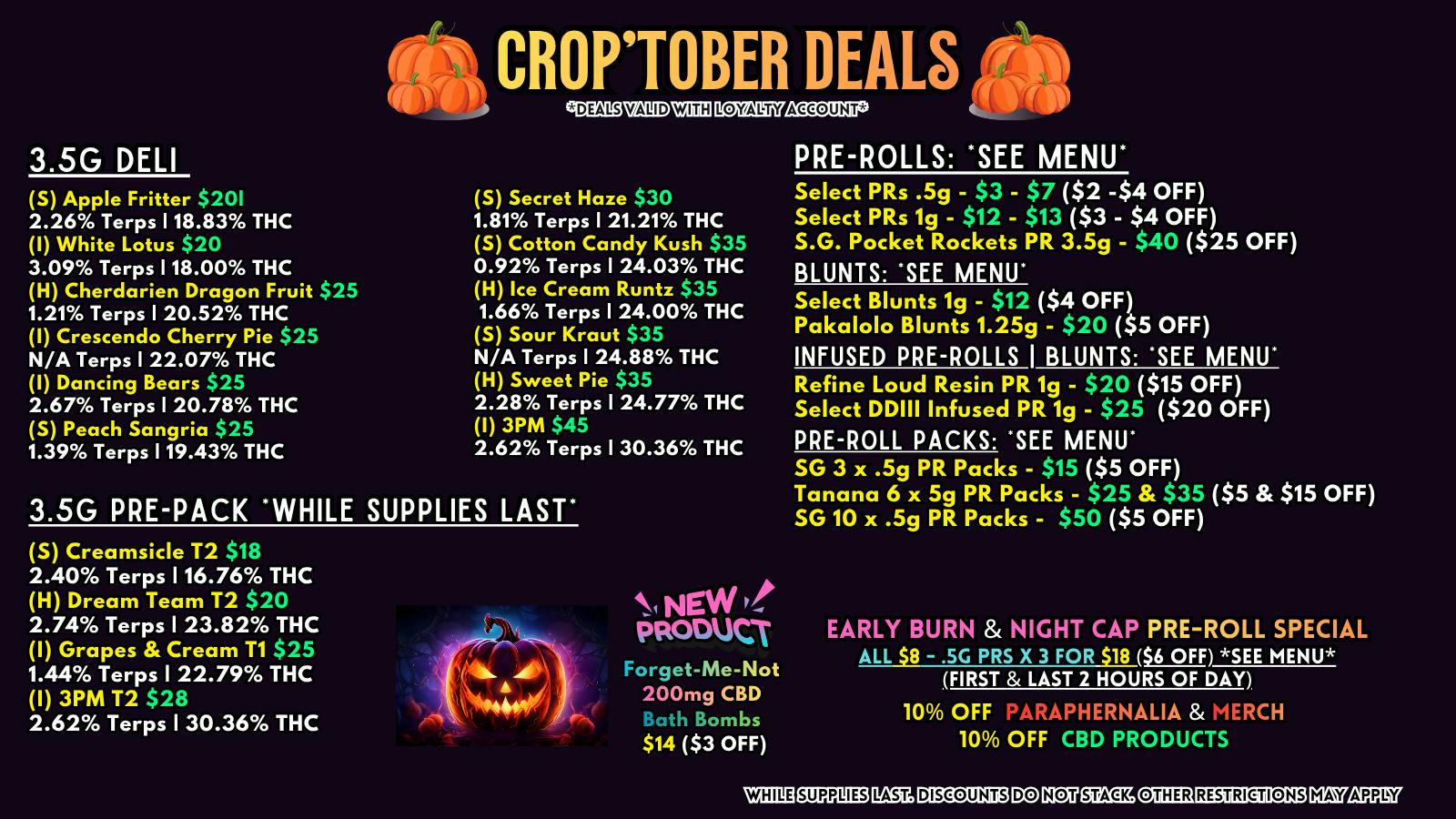 Scorpion Grass - South Anchorage CROP’TOBER DEALS! FLOWER & PREROLLS
