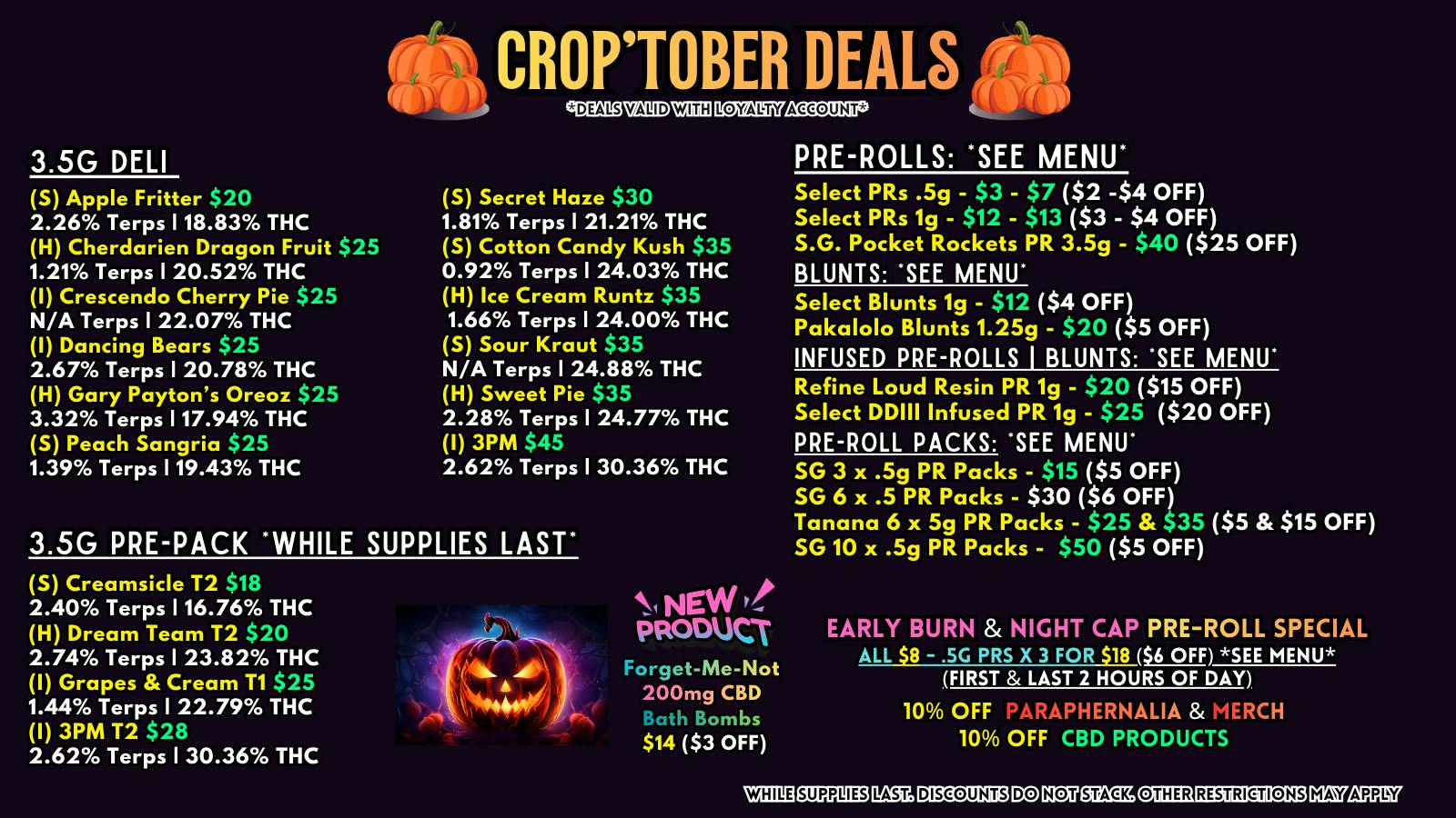 Scorpion Grass - South Anchorage CROP’TOBER DEALS! FLOWER & PREROLLS
