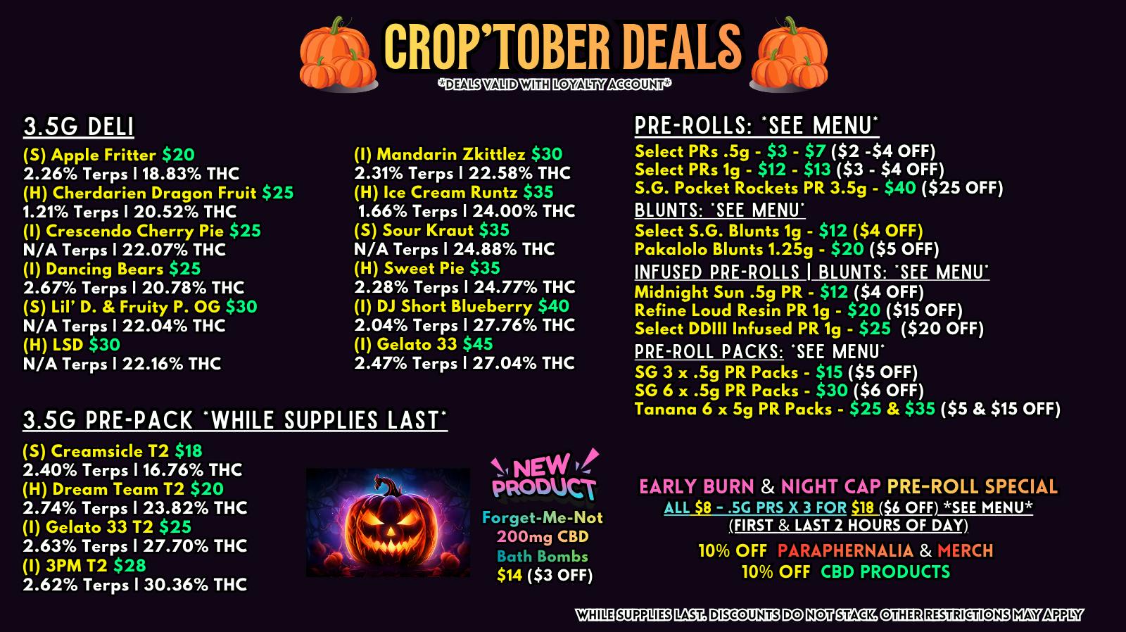 Scorpion Grass - South Anchorage CROP’TOBER DEALS! FLOWER & PREROLLS