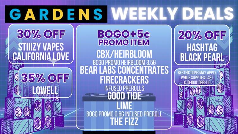 Releaf on Vine - Oxnard December 4th - December 11th Weekly Deals