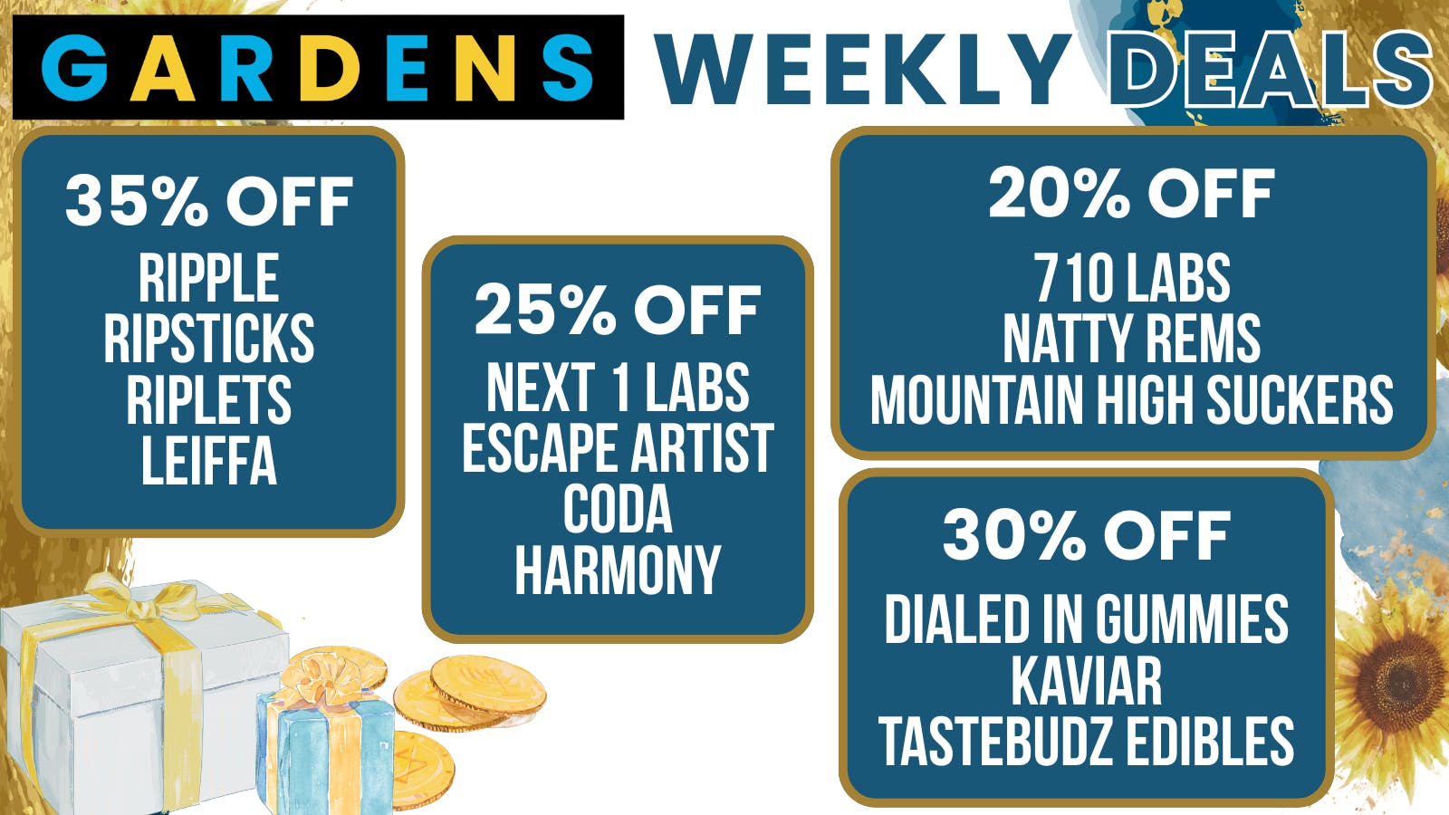 Morrison gardens December 11th - 18th Weekly Deals