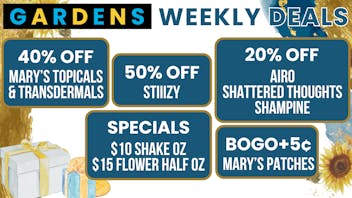 Urban Gardens December 11th - 18th Weekly Deals