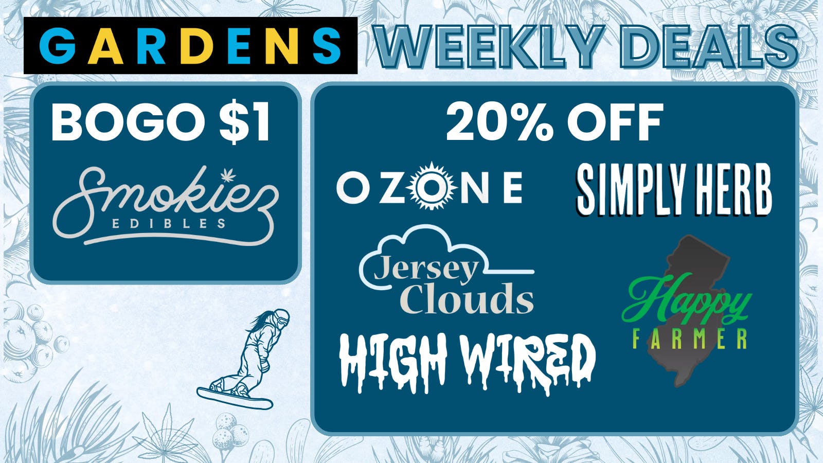 Garfield Gardens Dispensary Weekly Deals January 1st - January 8th