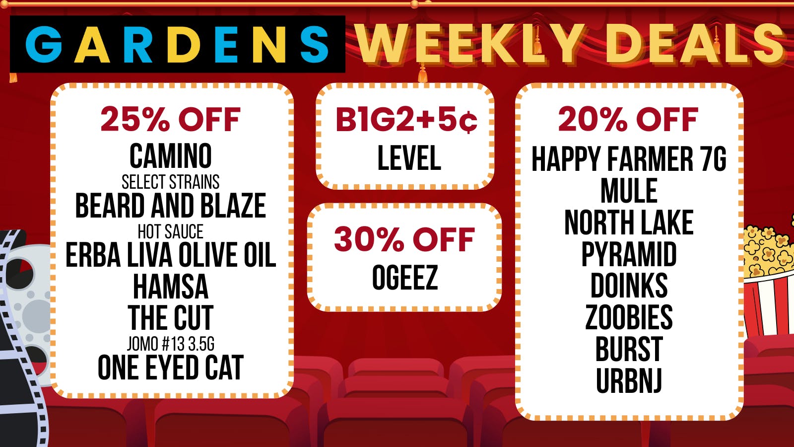 Garfield Gardens Dispensary Weekly Deals January 15th - 22nd