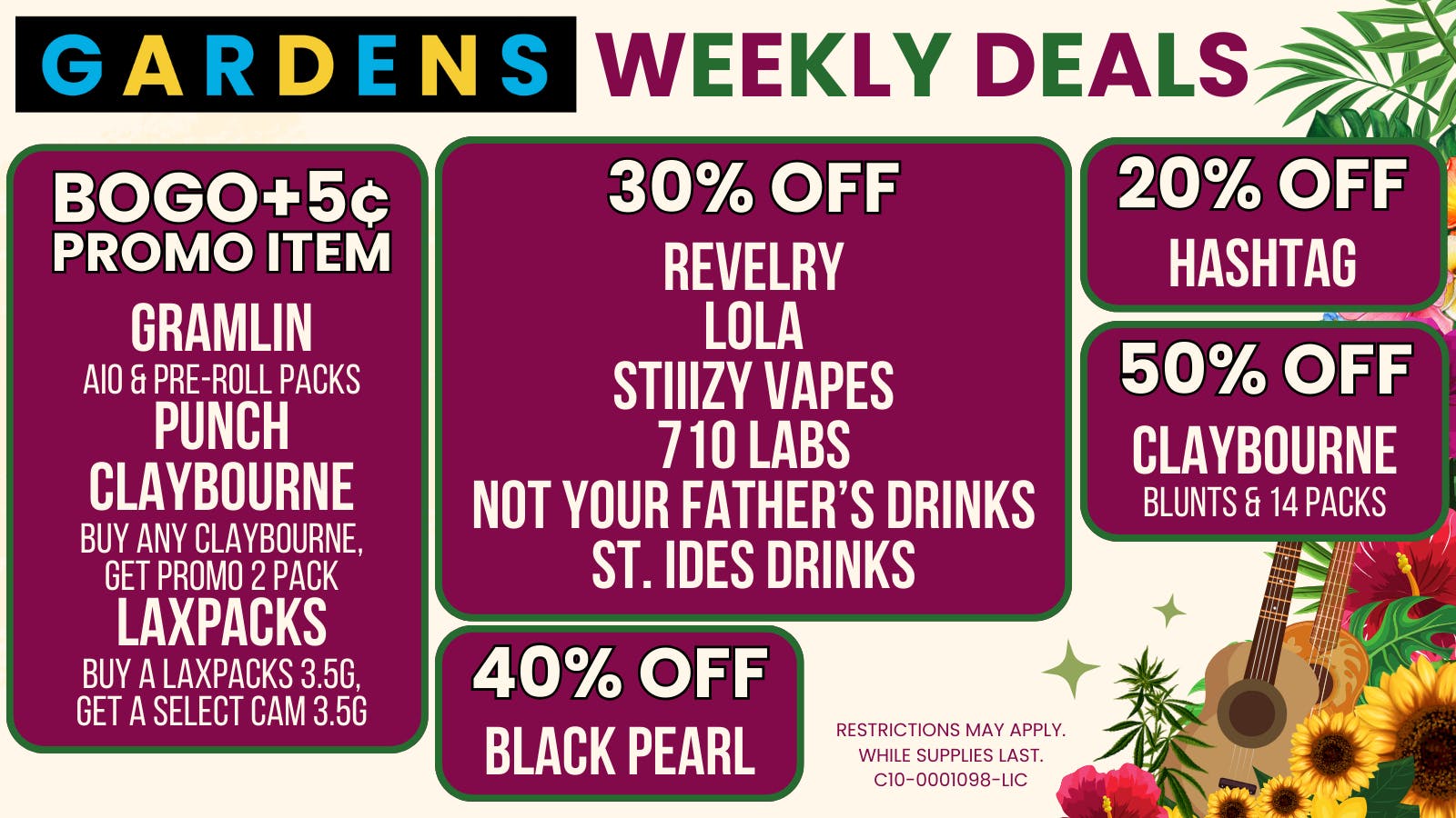 Releaf on Vine - Oxnard Weekly Deals January 29th - Feb 5th