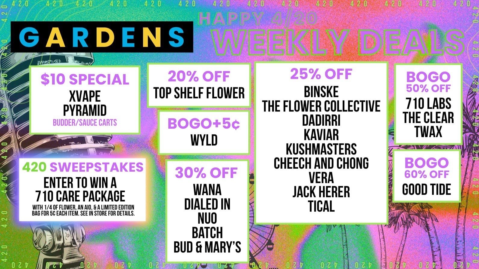 Stadium Gardens Weekly Deals April 16th - 23rd