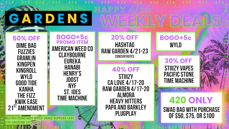 Releaf on Vine - Oxnard Weekly Deals April 16th - April 23rd