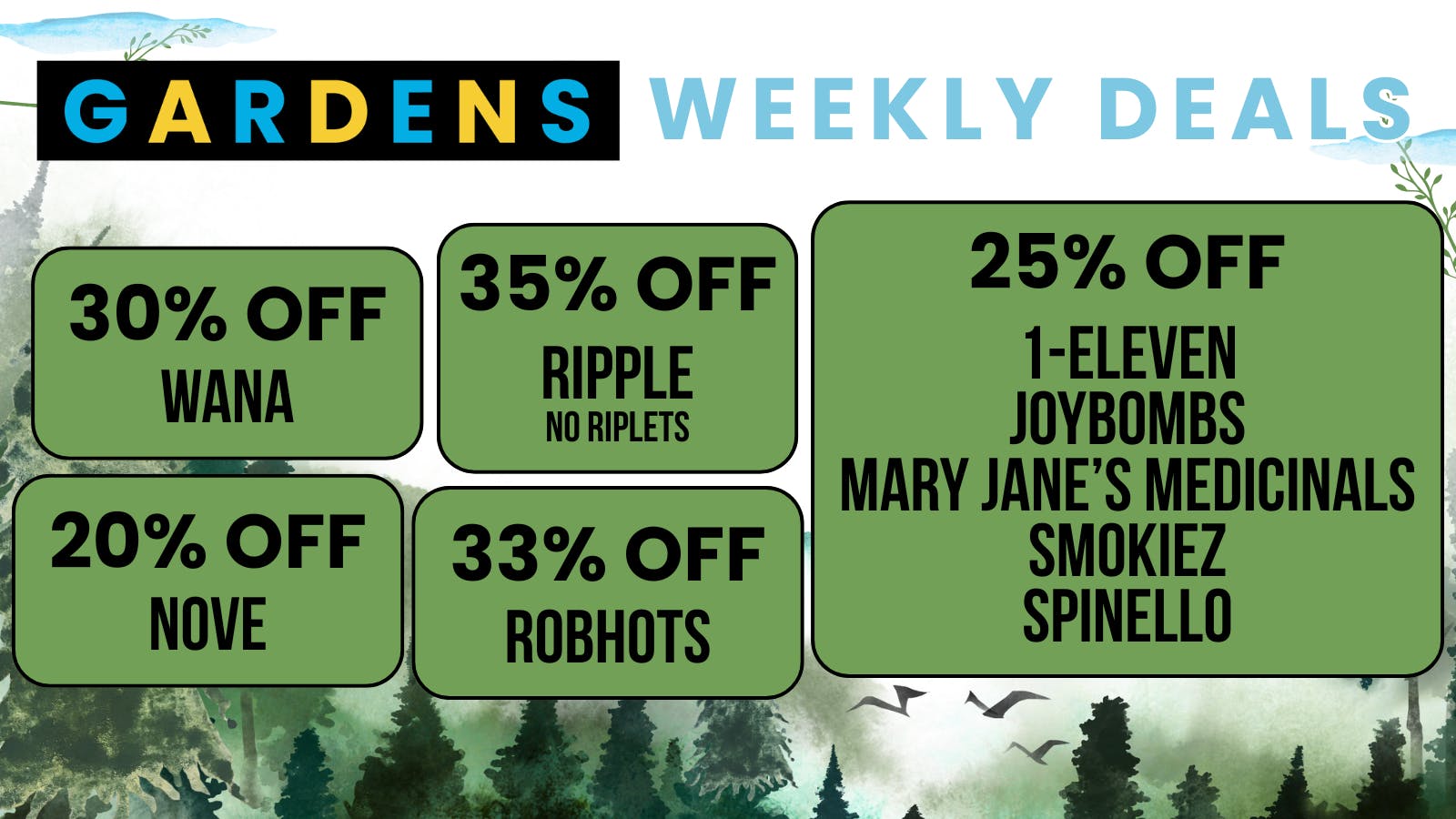 Stadium Gardens Weekly Deals April 23rd - 30th