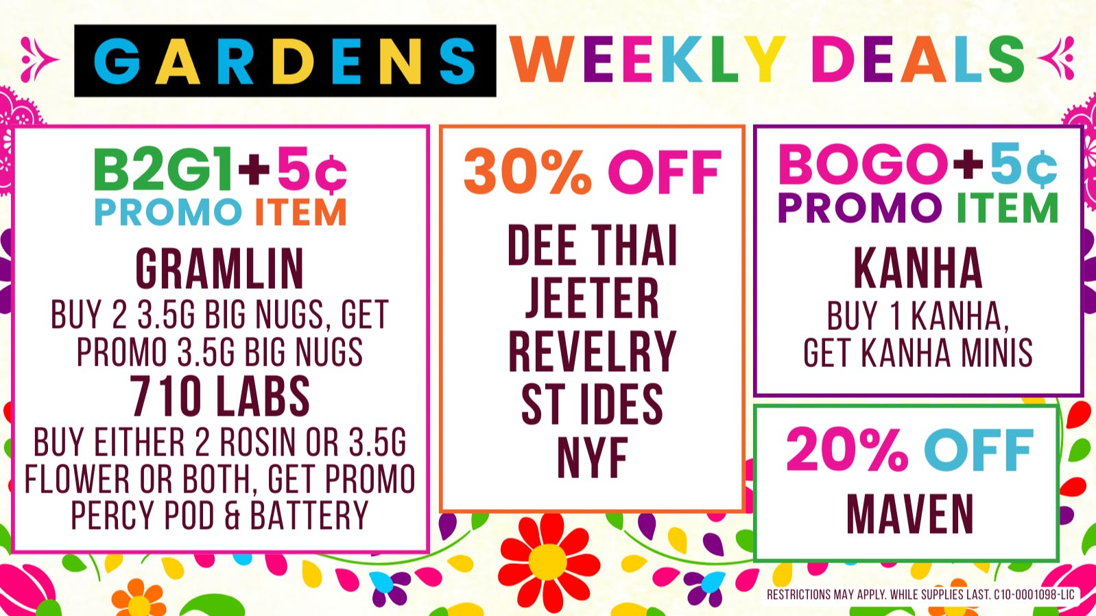 Releaf on Vine - Oxnard Weekly Deals April 30th - May 7th