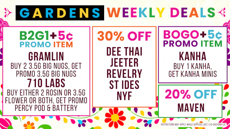 Releaf on Vine - Oxnard Weekly Deals April 30th - May 7th