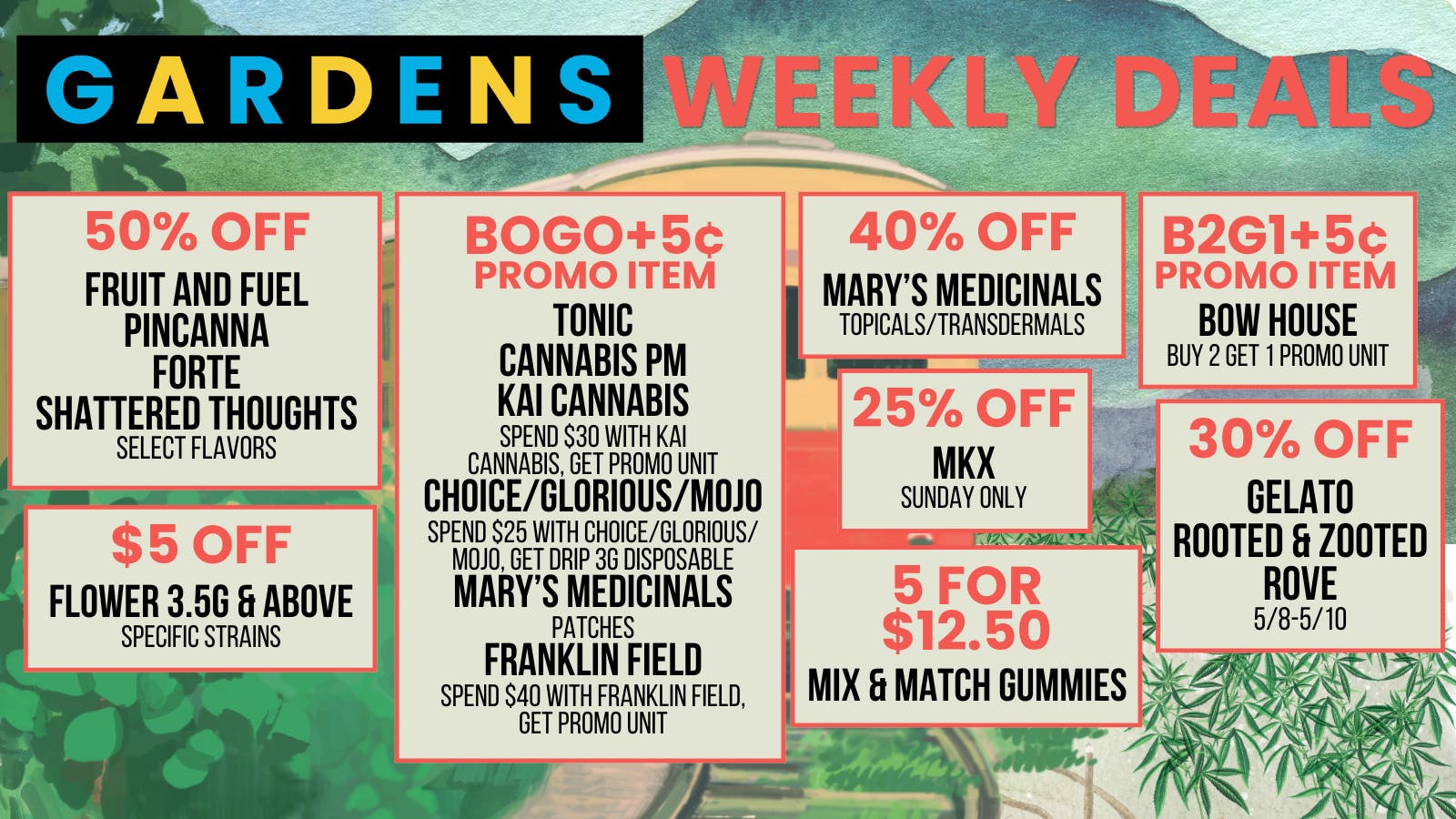 Courtside Gardens Weekly Deals May 7th - 14th
