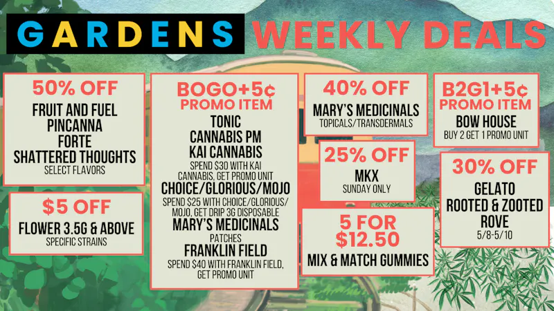 Courtside Gardens Weekly Deals May 7th - 14th