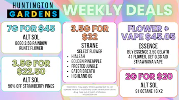 Huntington Gardens Weekly Deals May 7th - 14th