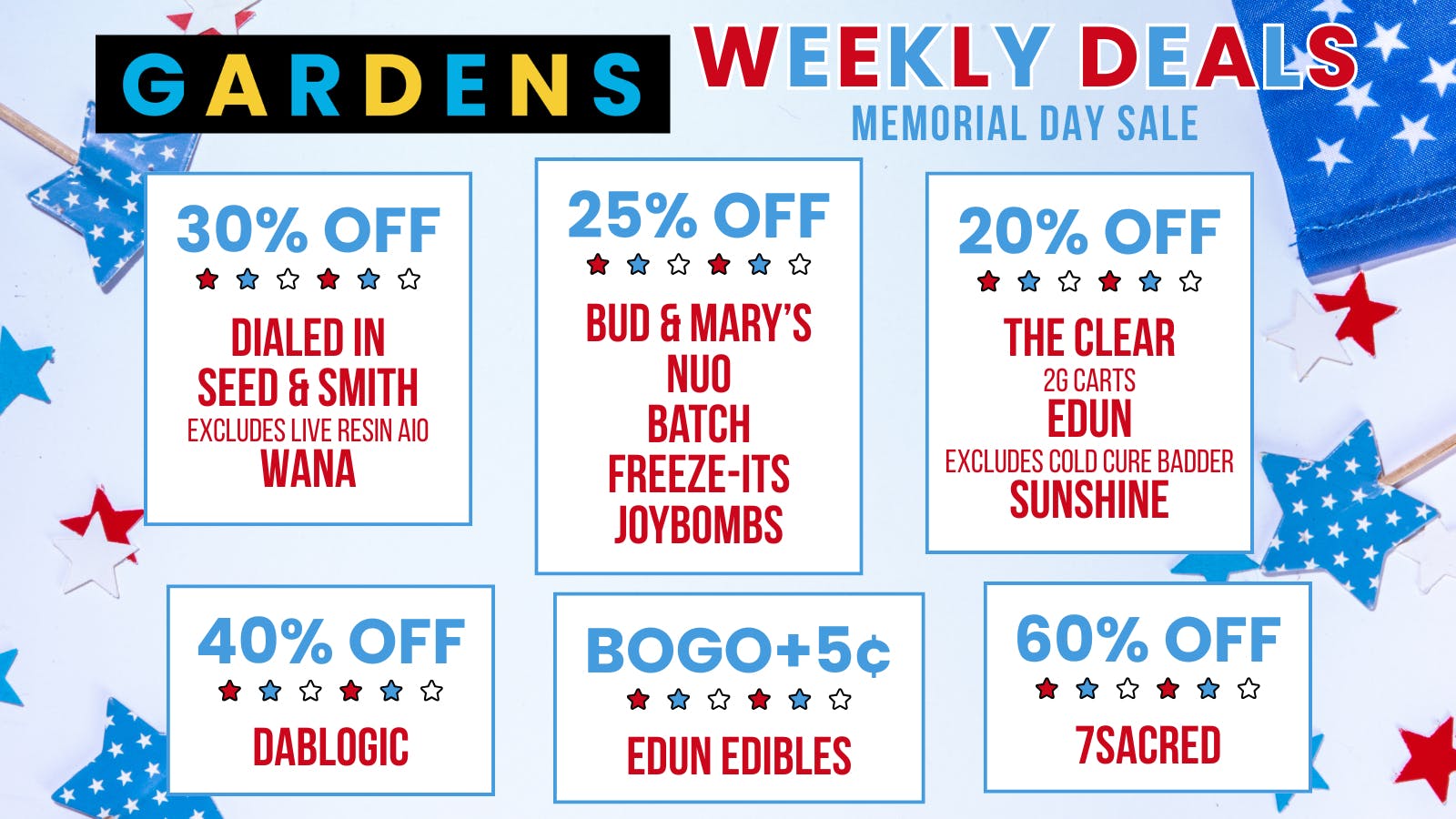 Cherry Peak Weekly Deals May 21st - 28th