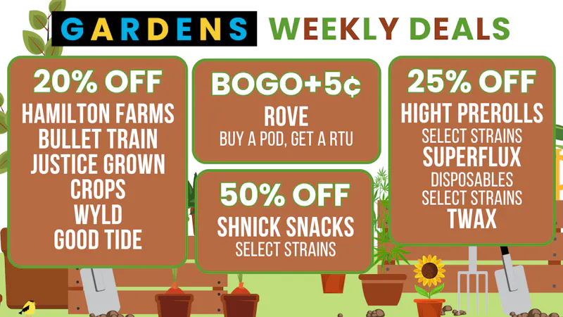 Garfield Gardens Dispensary Weekly Deals 6/4 - 6/11