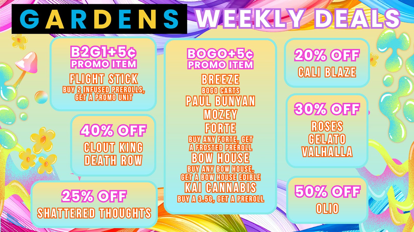 Urban Gardens Weekly Deals 6/25 - 7/2