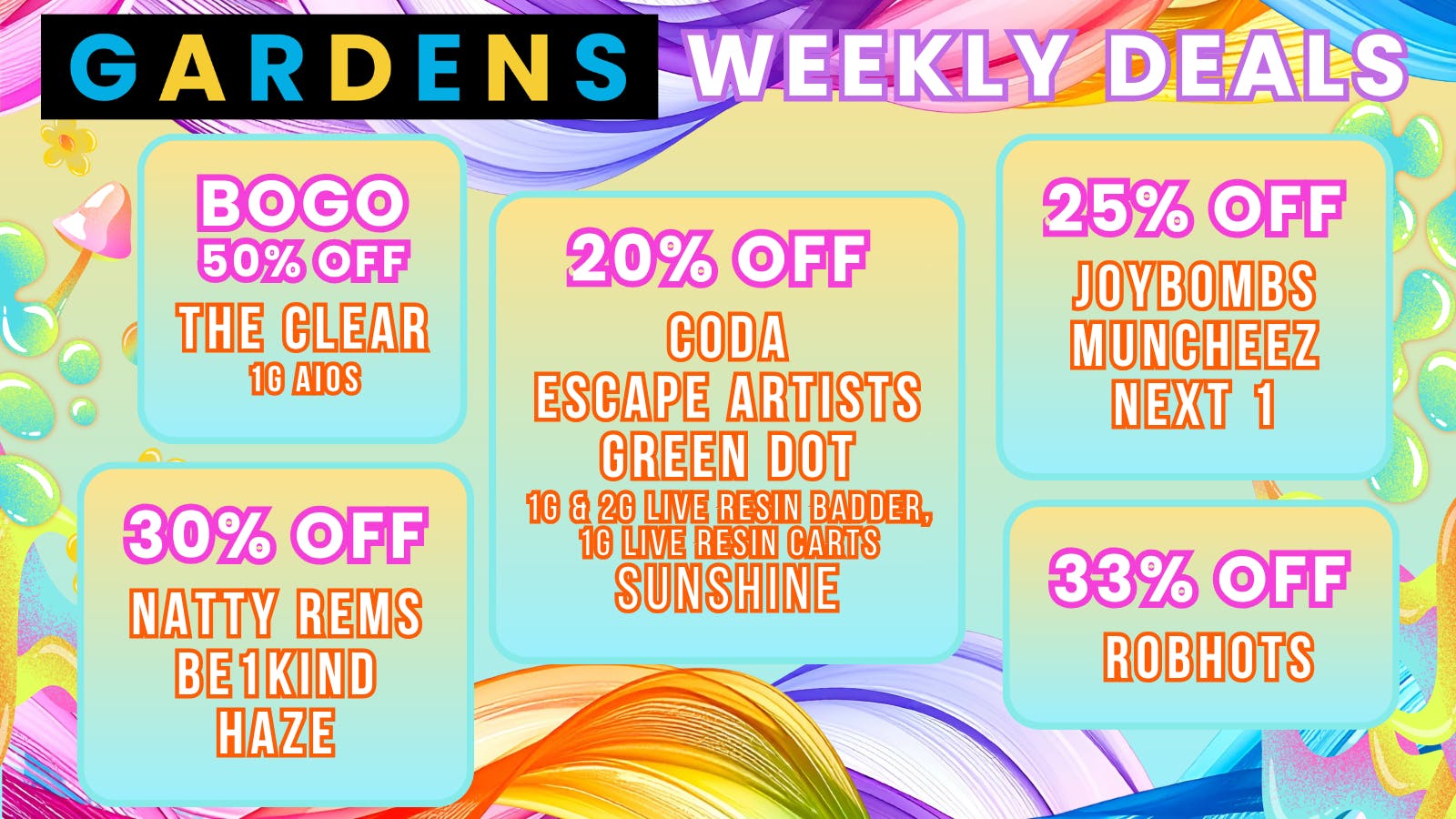 Twin Peaks Dispensary Weekly Deals 6/25 - 7/2