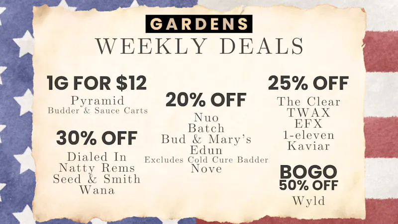 Berkeley Dispensary Weekly Deals 7/3-7/9