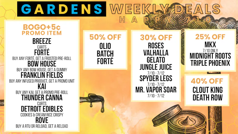 Courtside Gardens Weekly Deals 7/9-7/16