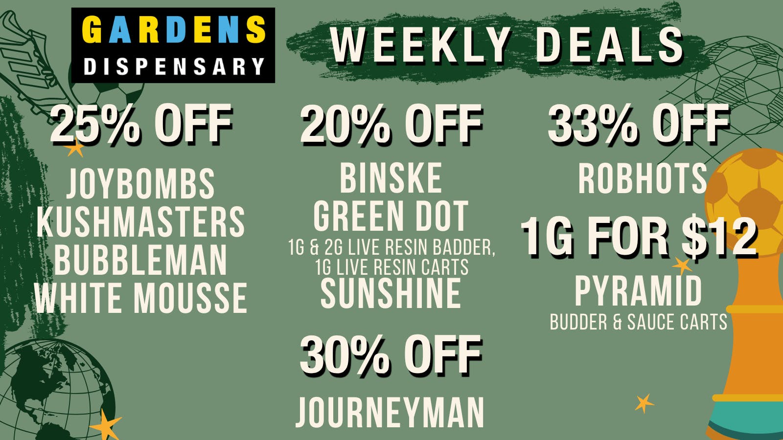Sunnyside Gardens Weekly Deals 7/16 - 7/23